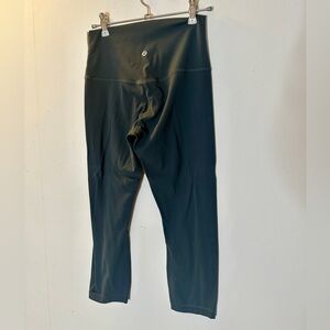 Lululemon Wunder Under in Graphite Gray, cropped, 23” length